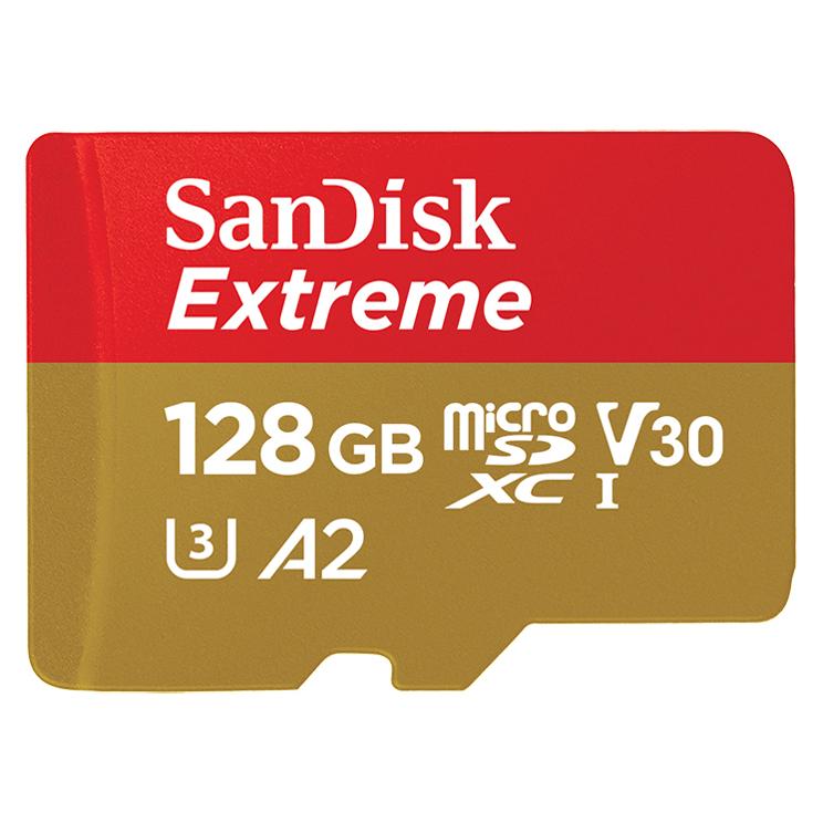 SanDisk SDSQXA1-128G-GN6MA Extreme UHS-I microSDXCカード 128GB(SDカードアダプタ付)